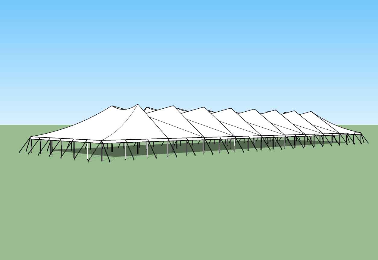 60x200 High Peak Party Tent
